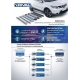 Пороги алюминиевые Rival Black New для Skoda Kodiaq 2017-2021